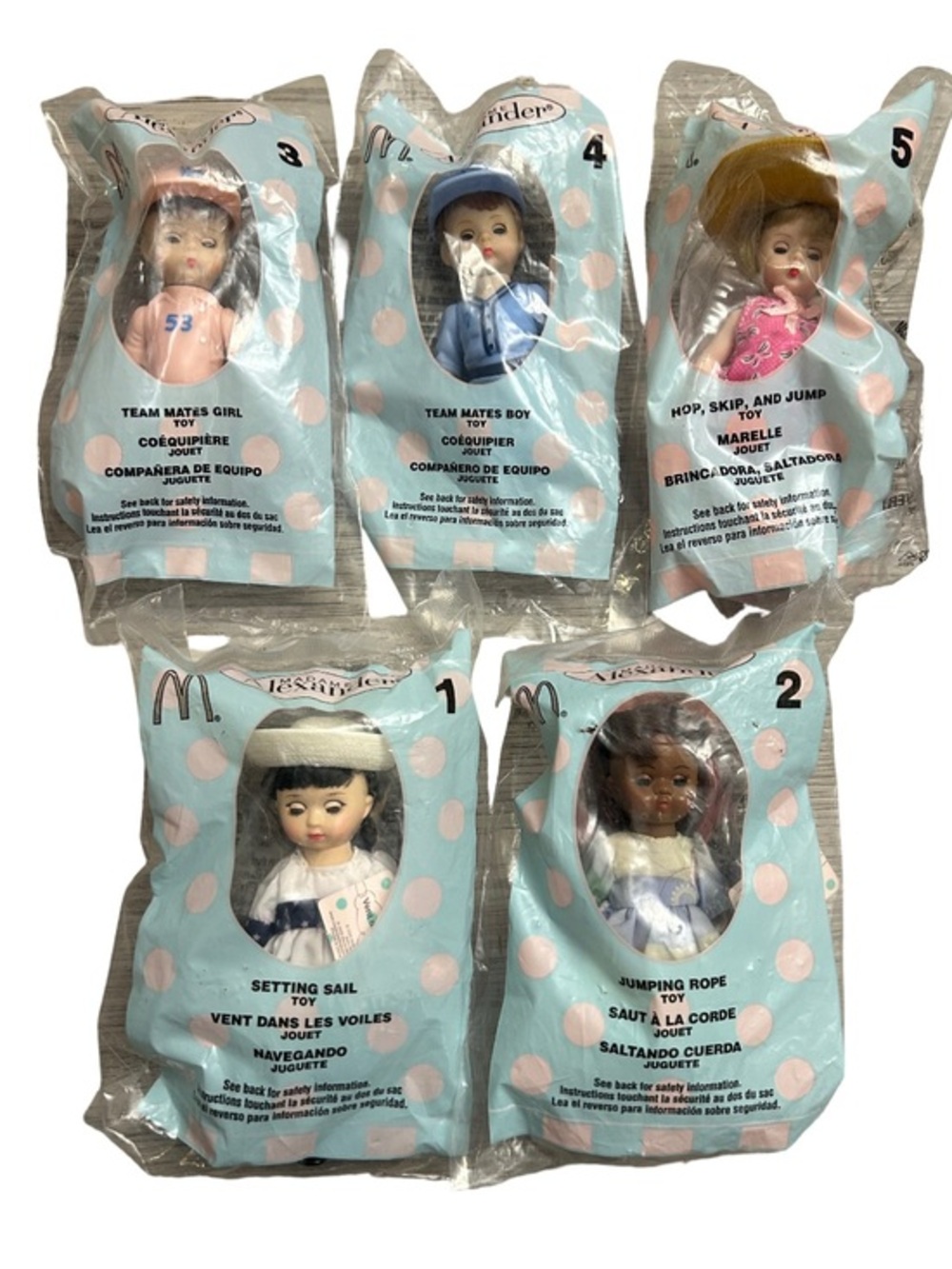 McDonald's Factory Sealed 2005 Madame Alexander Happy Meal Dolls Collection